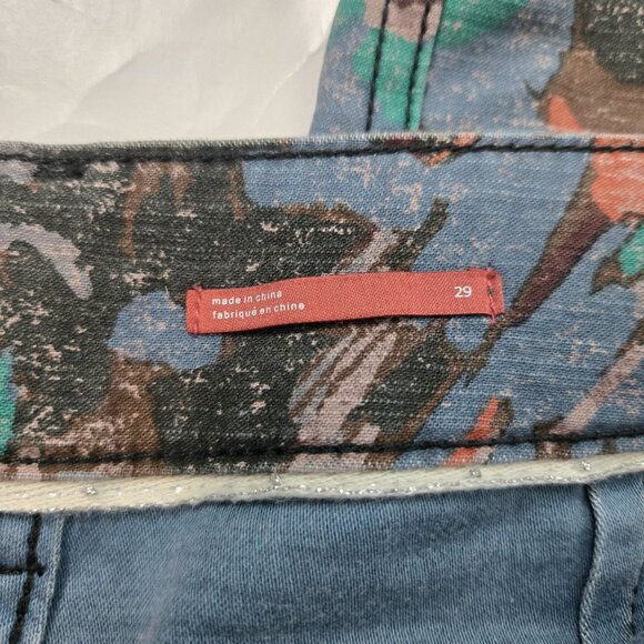 Anthropologie Pilcro Size 29 The Wanderer Utility Artsy Printed Pants Women's - Picture 9 of 14